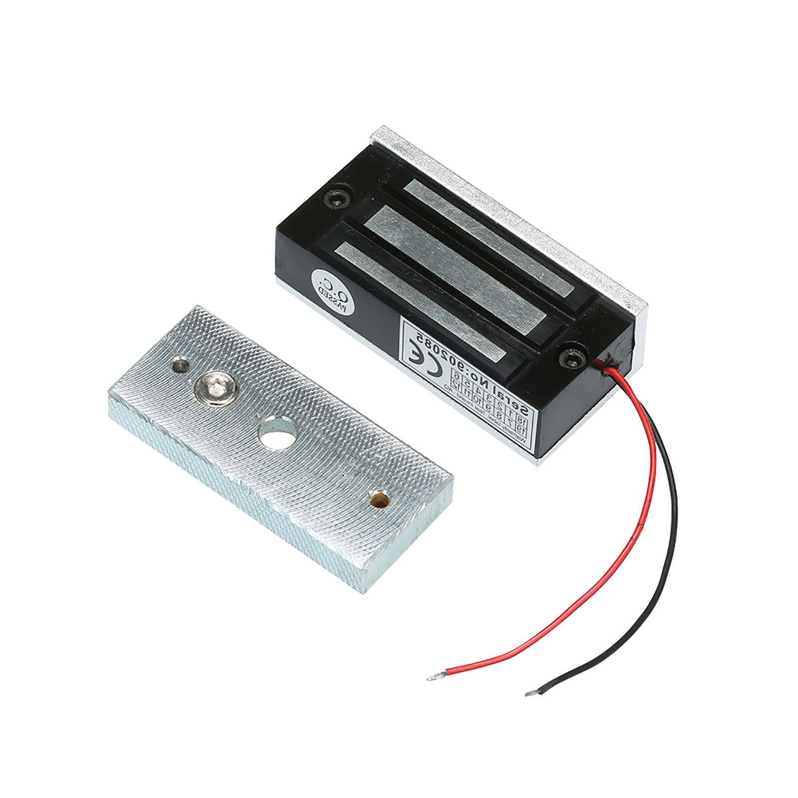 60 Kg (132 Lbs) Elektromagnetisches Türschloss Für Zutrittskontrollsysteme, Nc-modus Mit Integrierter Sicherheit, Haltekraft