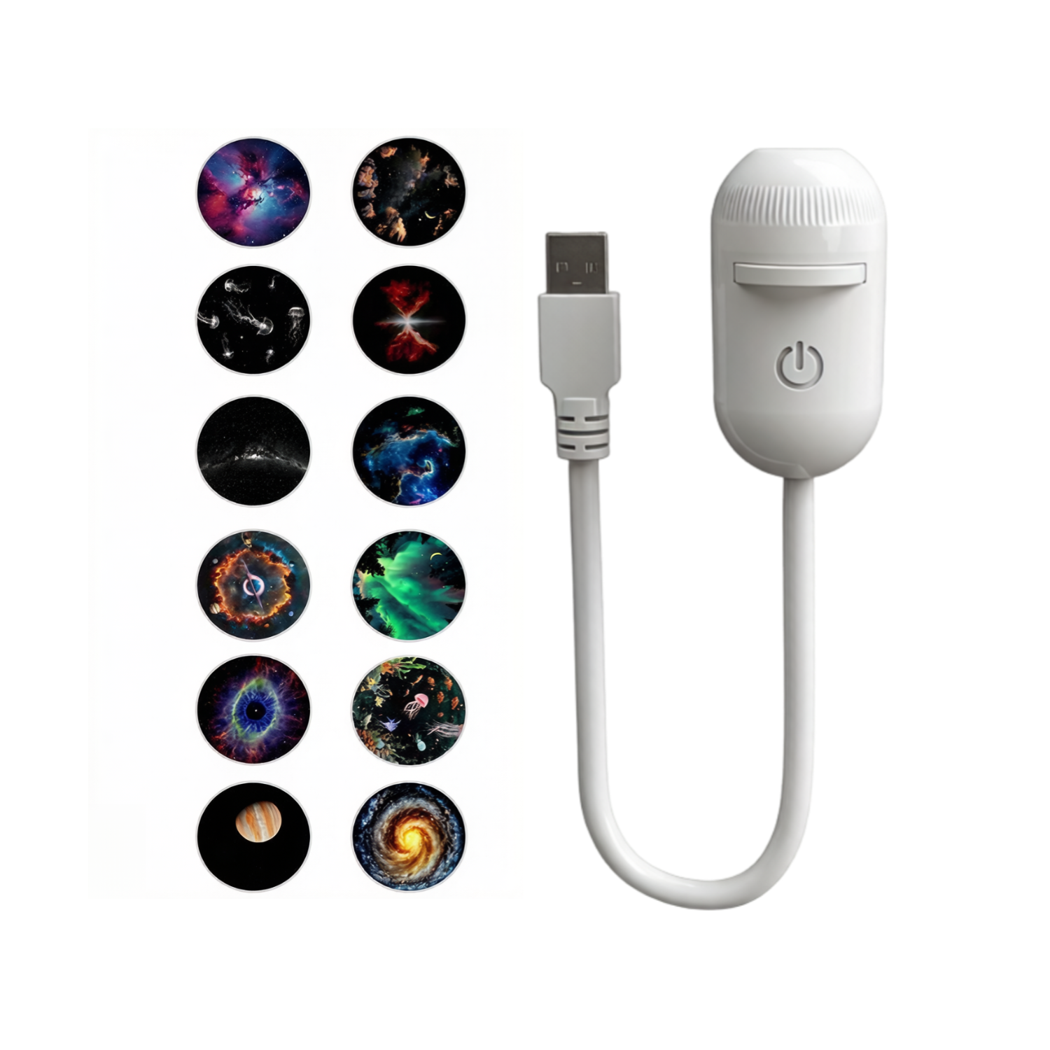 2-in-1-projektorlampe, Nachtlicht, Usb-sternenhimmel-stimmungsbeleuchtung (premium-konfiguration: 12 Projektoren)