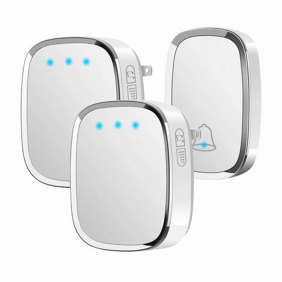 Boying A101 Drahtlose Türklingel (für 1-2 Personen), Digitale Türklingel Für Zuhause, Wasserdichte Türklingel, Musikalische Türklingel Mit Großer Reichweite