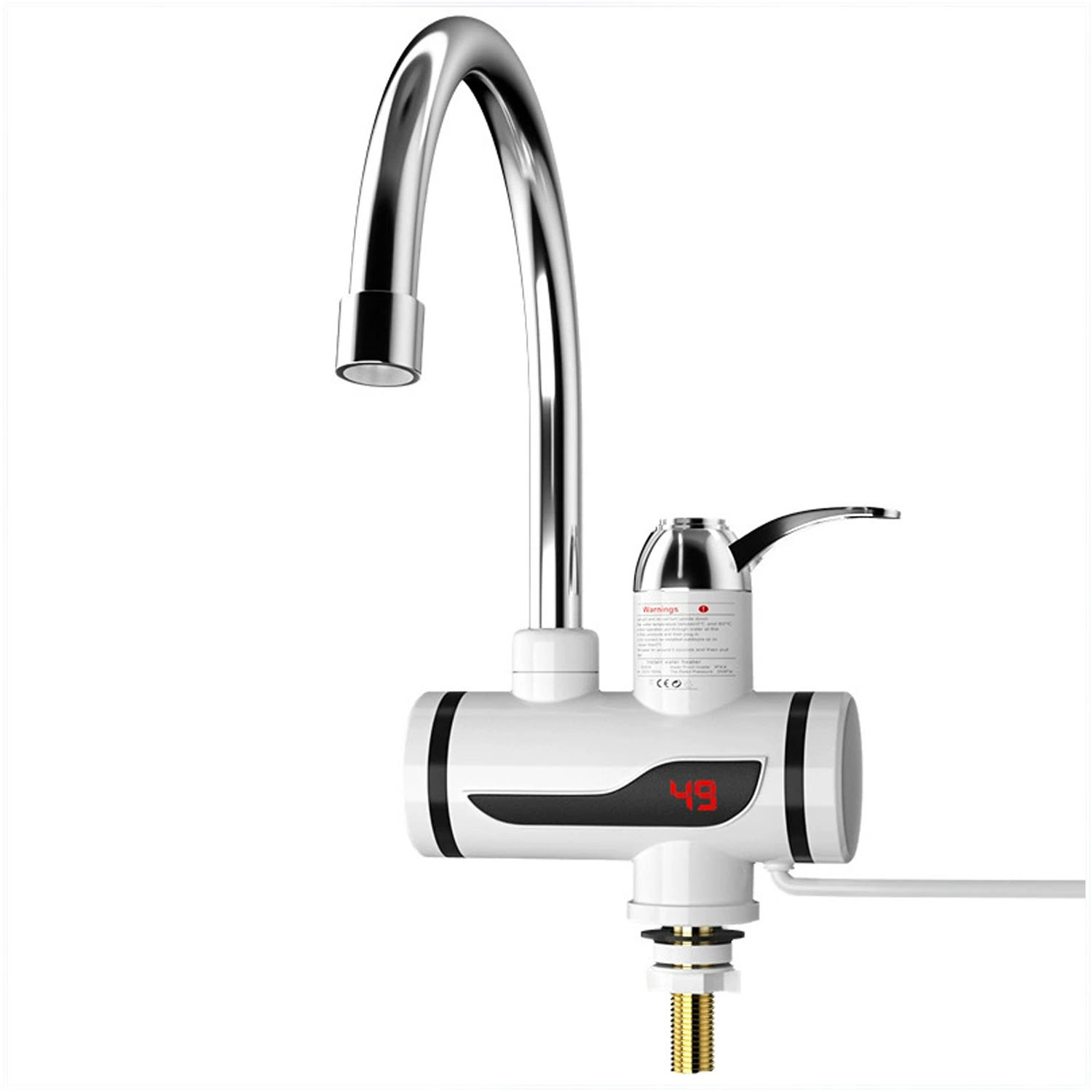 2500w Kupfer-wasserhahn-durchlauferhitzer H59a, Kompatibel Mit Küchenspülen-warmwasser, Ipx4, Spülmaschinenfest