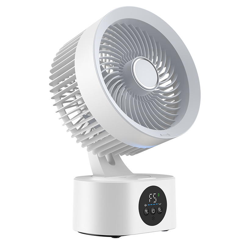 Tragbarer, Wiederaufladbarer Und Leiser Tischventilator Mit Timer, Kabellos, Lange Akkulaufzeit, Kompakt Für Zuhause