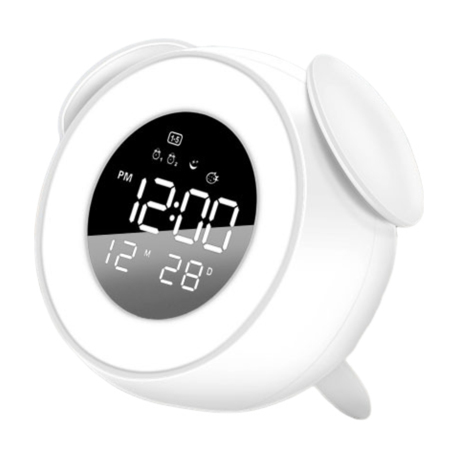 Led-musikwecker Mit Stimmungslicht Und Sonnenuntergangsmodus, Nachttischlampe Mit Cartoon-motiv Für Kinder