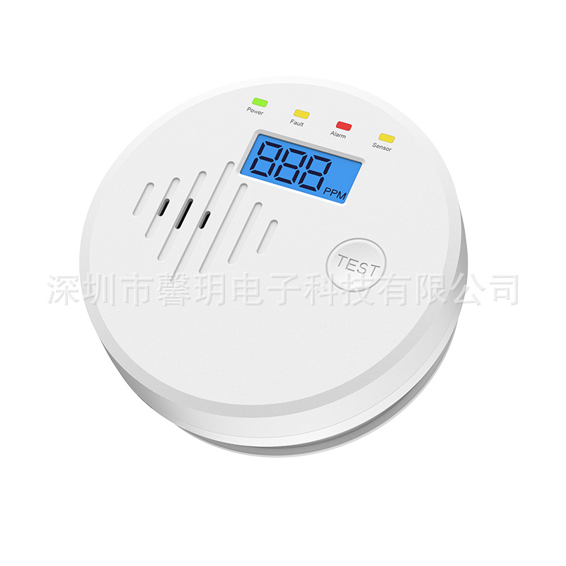 Kohlenmonoxidmelder Mit Lcd-bildschirm, Akustischem Und Optischem Alarm, Für Zuhause Und Garage