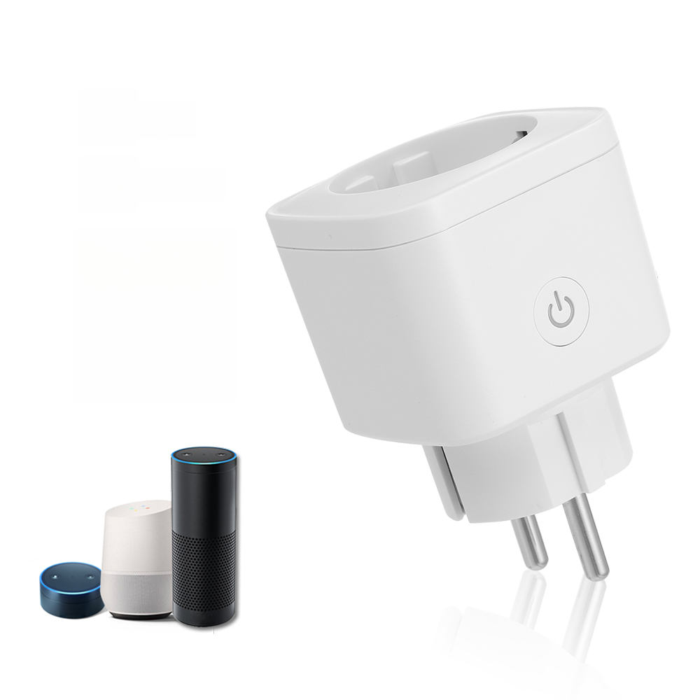 Intelligente Wlan-steckdose Typ E, Drahtlose Fernbedienung Per Mobil-app, Intelligenter Timer Kompatibel Mit Google Home Und Ifttt