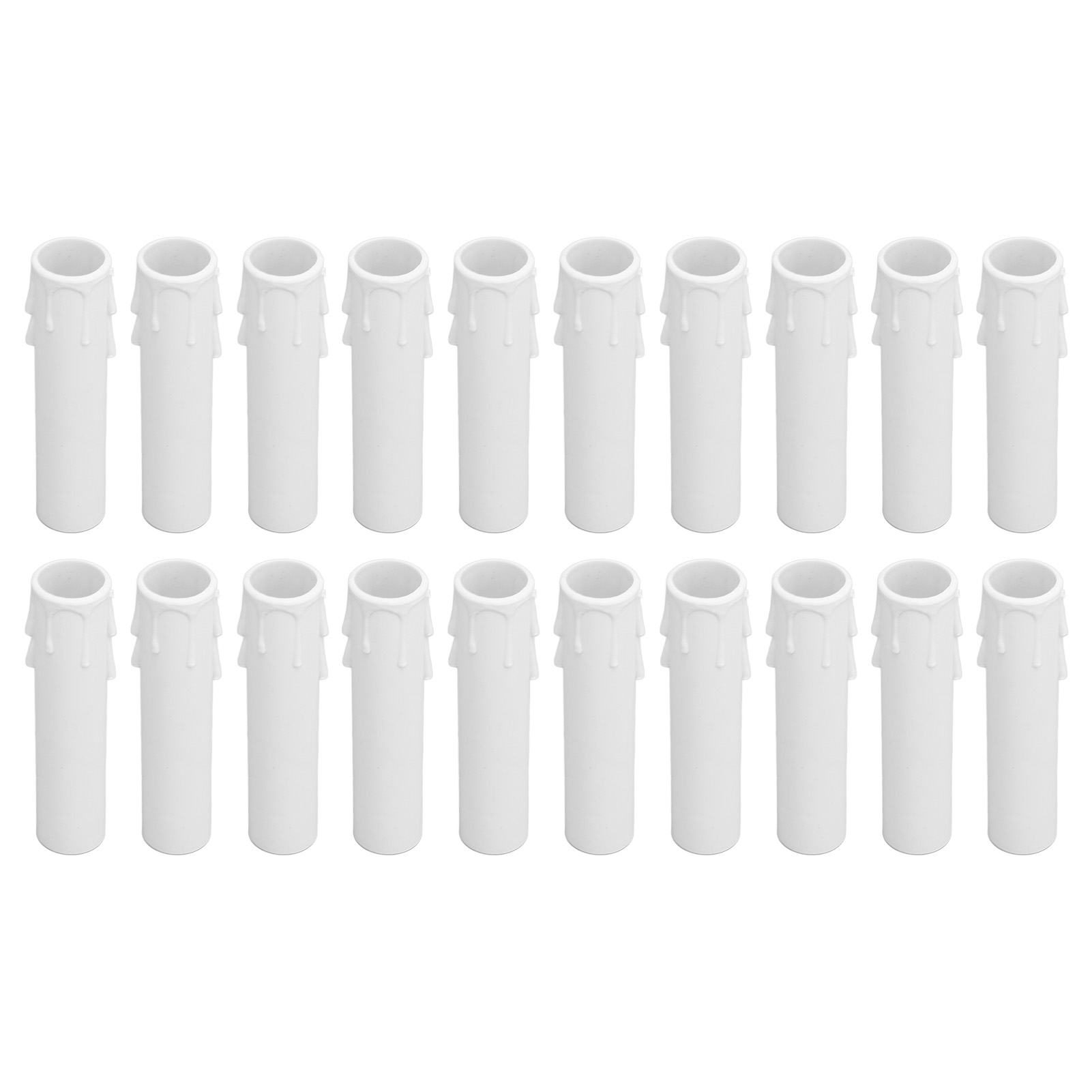 Set Mit 20 E12-kerzenhaltern, 10 Cm (4 Zoll), Aus Kunstwachs Für Kronleuchter