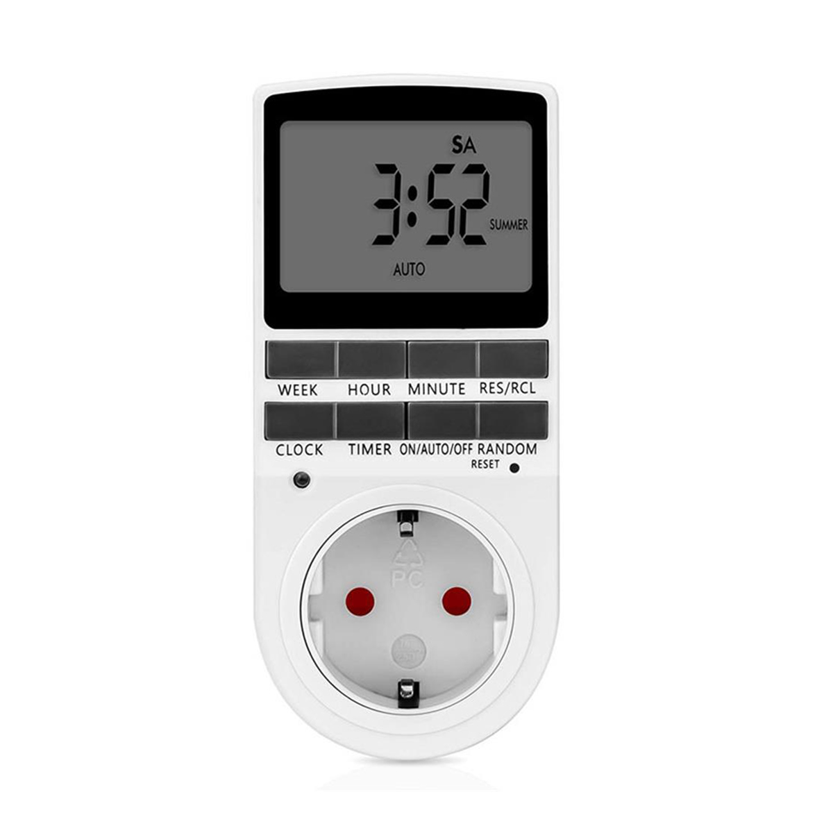 Zeitschaltuhr Für Steckdosen, Schalter, Steckdosenuhr, Digitale Eu-zeitschaltuhr, Wöchentlich Programmierbare Zeitschaltuhr Für Steckdosen