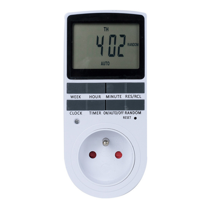 Programmierbare Zeitschaltuhr, 2er-pack, 16 A, 3680 W, Lcd-anzeige – Zeitschaltuhr Mit 10 Ein-/aus-programmen Und 7-tage-speicherplatz