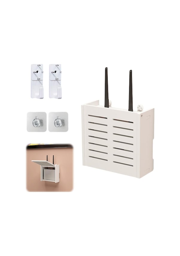 Router-aufbewahrungsbox Ohne Bohren, Wandhalterung Für Tv-box, Wlan-abschirmhalterung Für Wohnzimmer, Kleines Lüftungsgitter