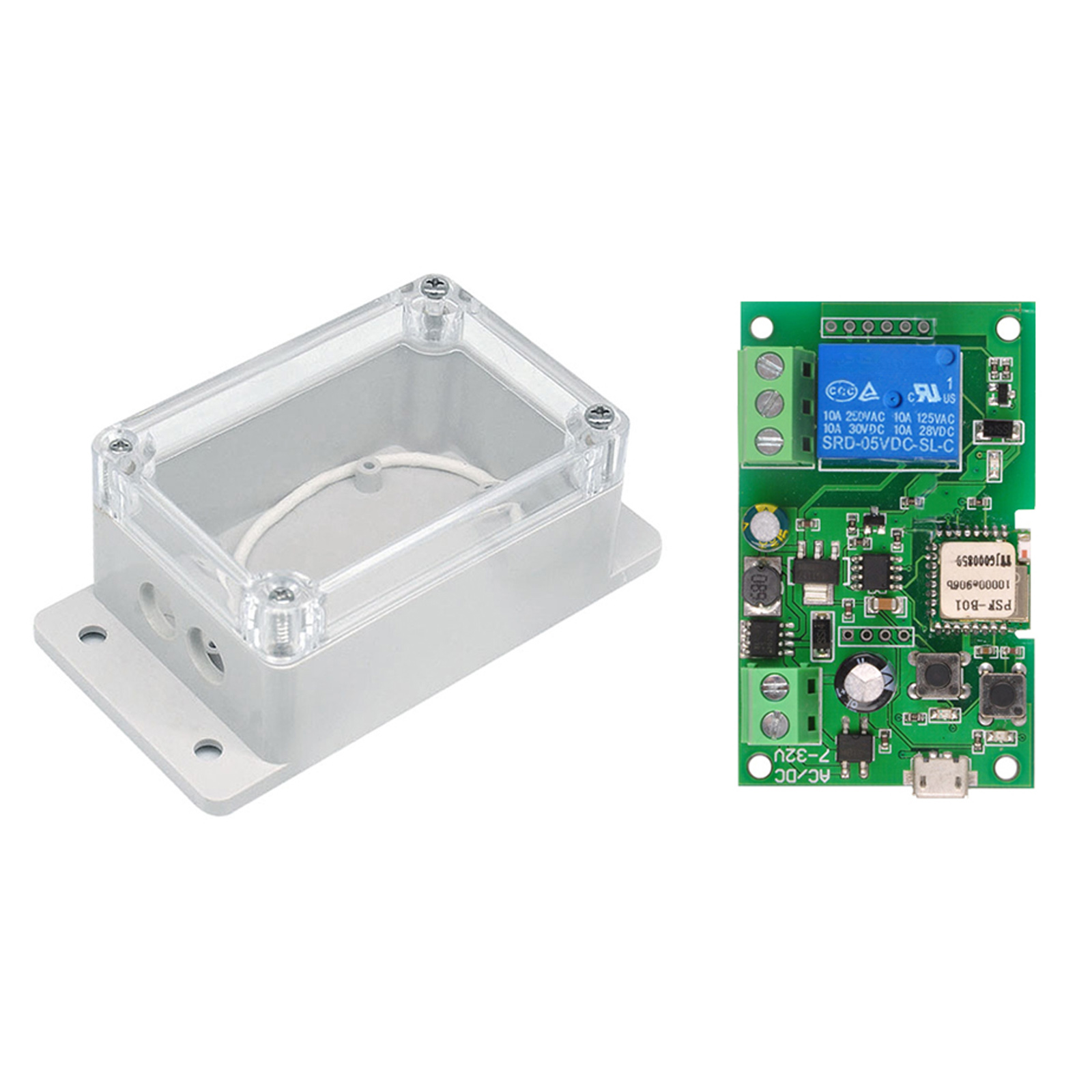 Ewelink Wlan-relaismodul 5v–32v, Ip66-gehäuse – Sprachsteuerungs-app Für Die Hausautomation