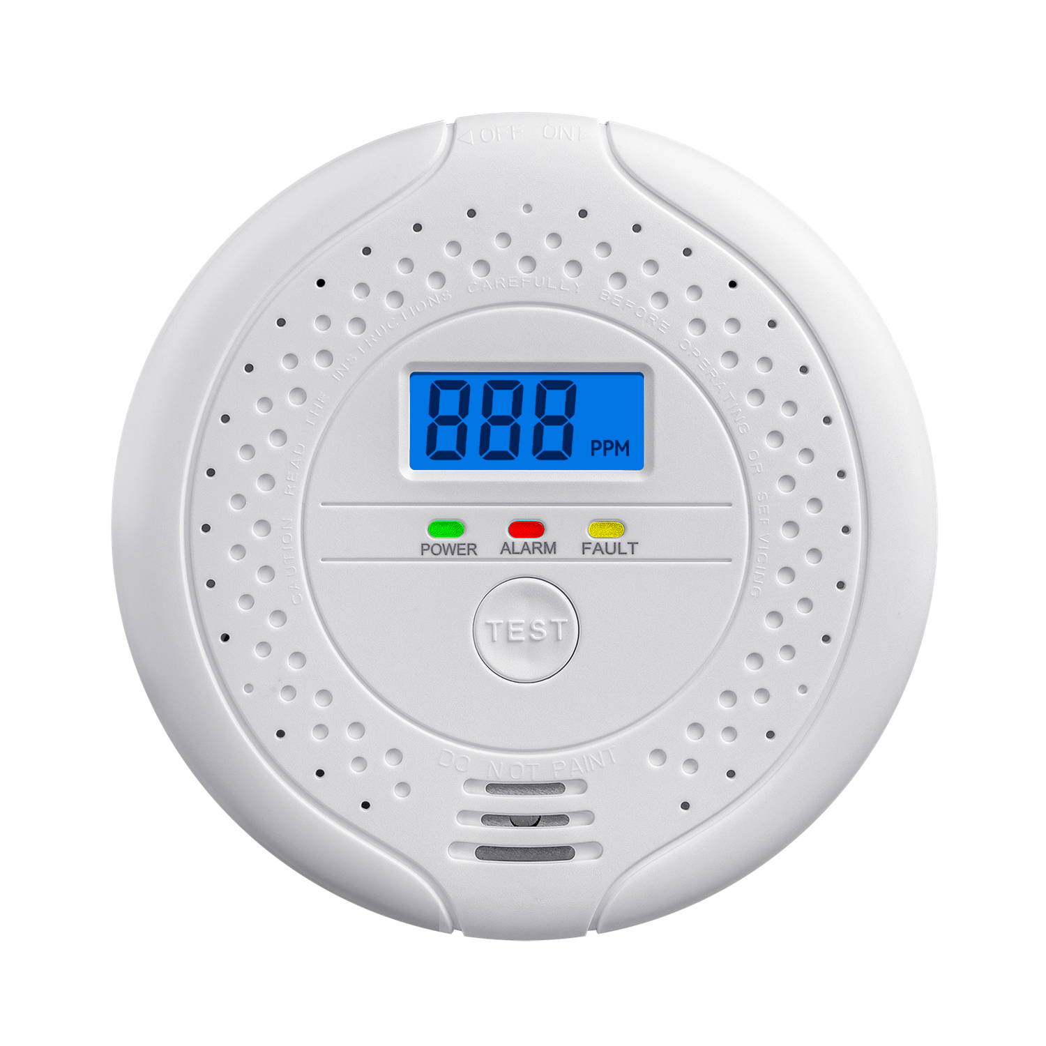 Tragbarer Kohlenmonoxidmelder Mit Ppm-anzeige – Heimalarm, Elektrochemischer Sensor, 126 G