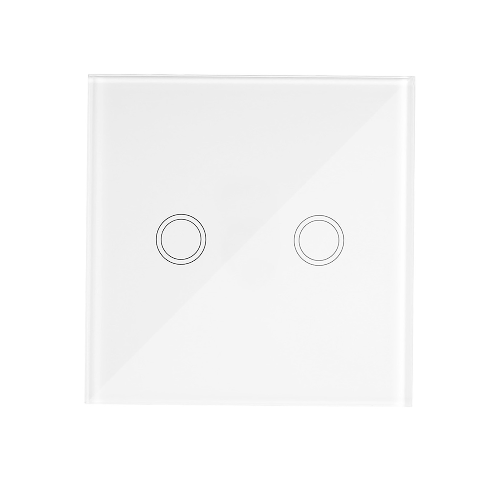 Ewelink 2ch T433 86 Typ Deluxe Klebe-wand-touchpanel 433 Mhz, Funkfernbedienungssender, Automatisierungsmodule, 2 Kompatibel