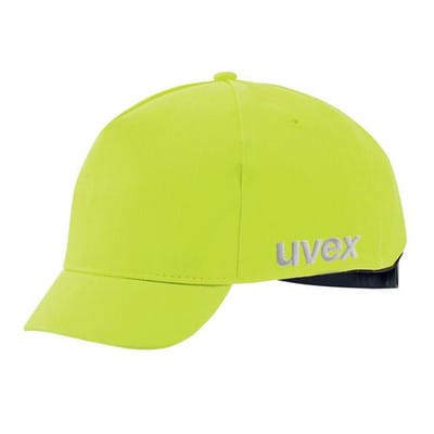 Anstoßkappe u-cap sport hi-viz warngelb, 55-59cm, kurzer Schirm