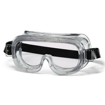Schutzbrille 9305 CA farblos AF transparent schw. Gummikb.