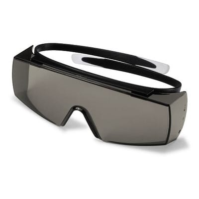 Schutzbrille super OTG grau supravision sapphire schwarz