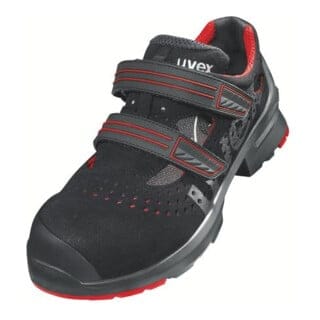 Sicherheitssandale 1 8536/3, S1P SRC ESD, schwarz/rot, W12, Größe 52