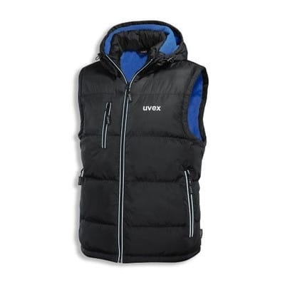 Thermo-Steppweste 9892, schwarz/blau, Größe XL