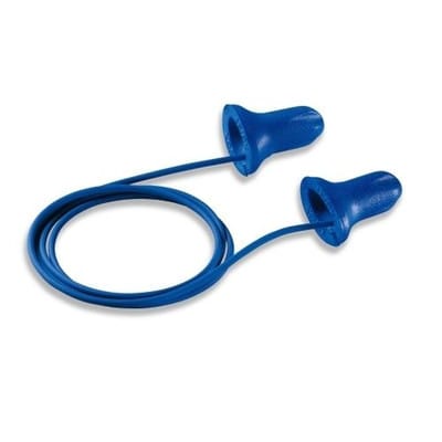 Einwegstöpsel hi-com detec, SNR 24dB mit Kordel, 100 Paar, blau