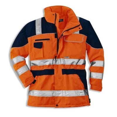 Warnschutzparka 8845, warn-orange, Größe S