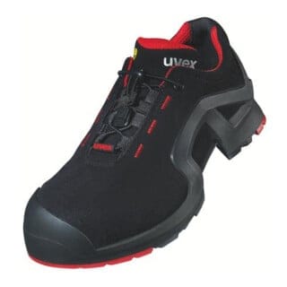 Sicherheitshalbschuh x-tended support 8516/3, S3 SRC ESD, schwarz/rot, W12, 52