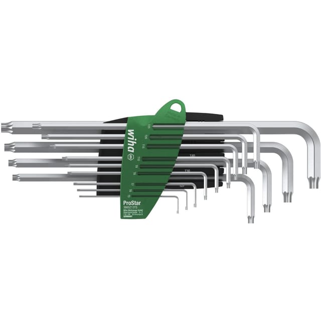 Stiftschlüssel-Set SB 366 SZ13TS für TORX®, 13-teilig im Schiebehalter T5 - T45