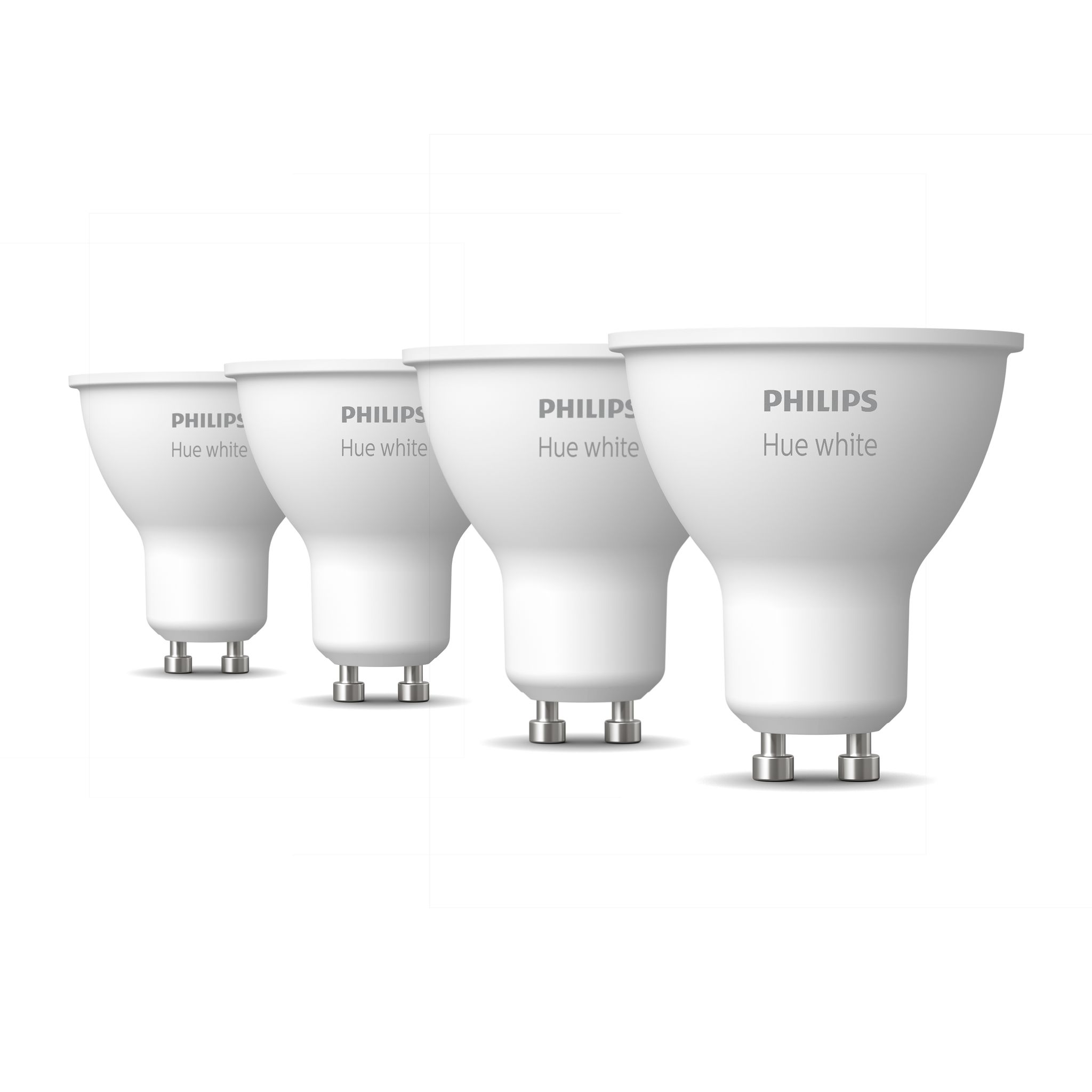 Philips Hue Erweiterungspaket Gu10 Mit 4 Led Spotlampen Warmweißes Licht - White