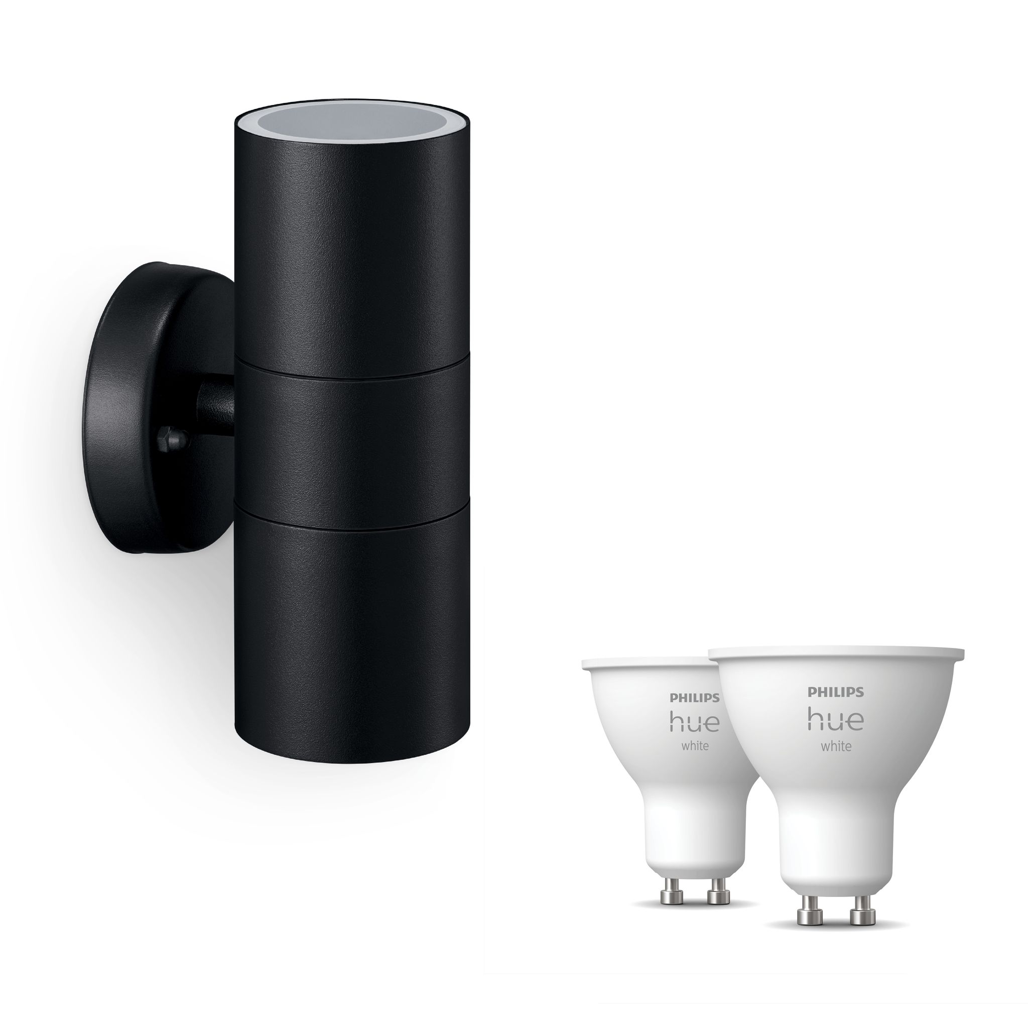 Philips Hue Kylis Wandleuchte Außen Up & Down Gu10 (schwarz) Warmweißes Licht - White