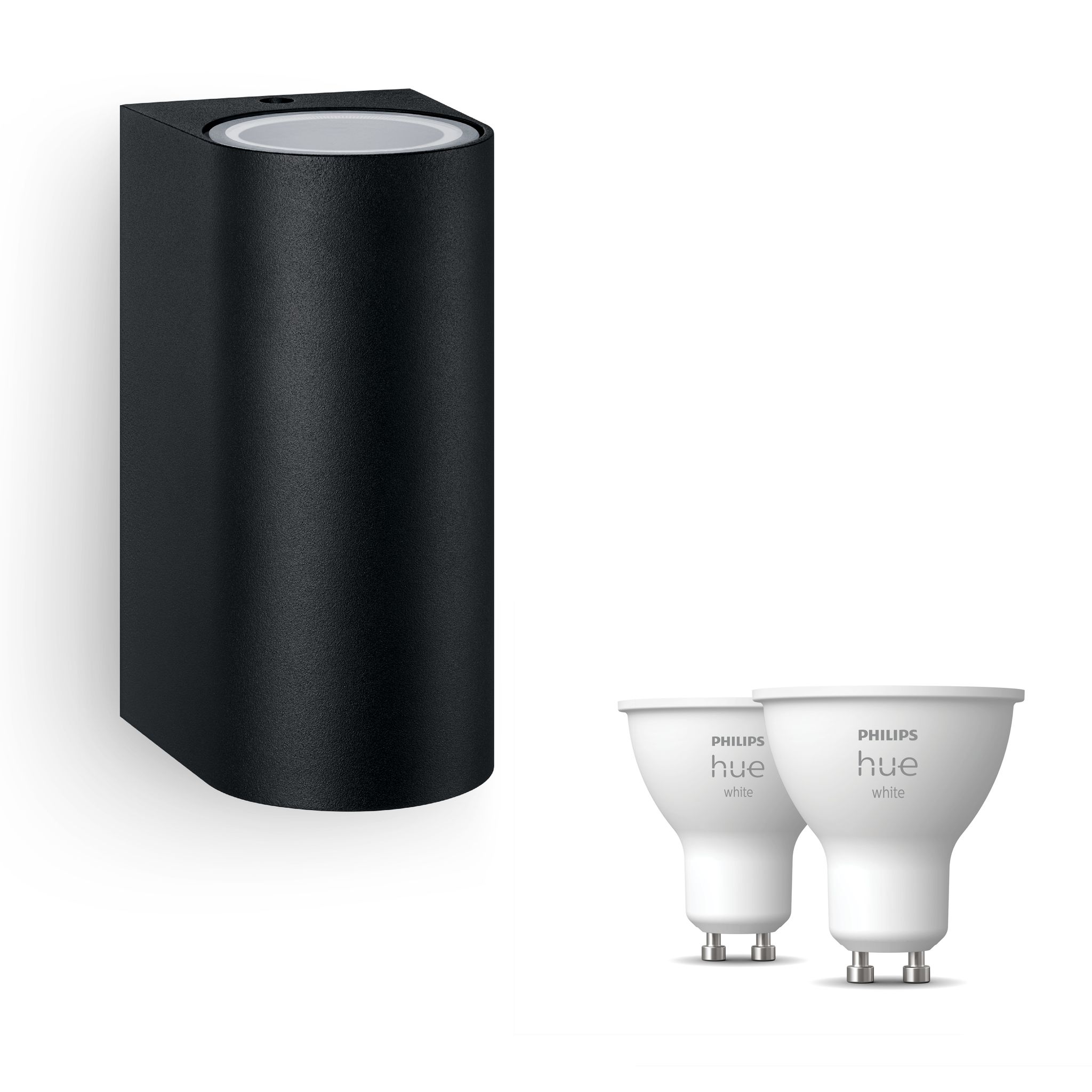Philips Hue Nightingale Wandleuchte Außen Up & Down Gu10 (schwarz) Warmweißes Licht - White