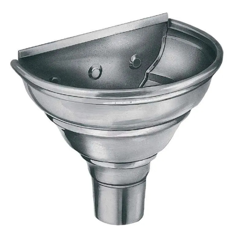 Profils De France - Halbrundes Becken Mit Vorderseite Aus Zink, Durchmesser 80mm