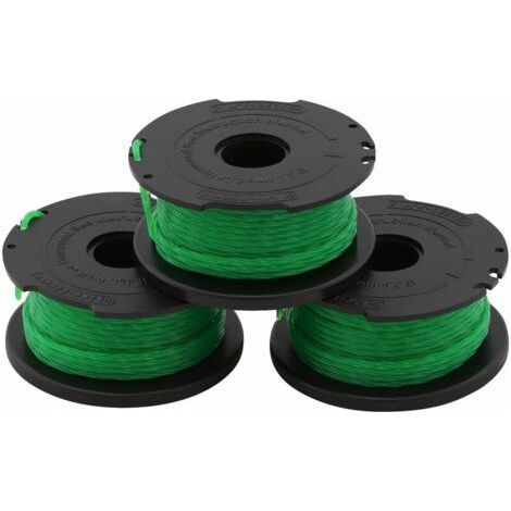 3er-packung Mit 6 M Trimmerfaden Für Black+decker A6486-xj Reflex (2 Rollen + 1 Gratisrolle) - Karteo