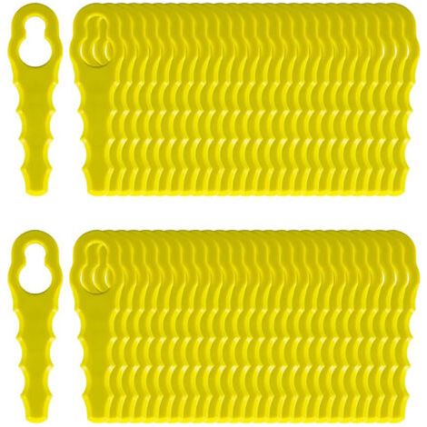 50 Pièces Lames De Rechange For Ryobi Coupe Bordure, Têtes Double Lames Dentelées Rac155 Rac157 Rac158-karteo