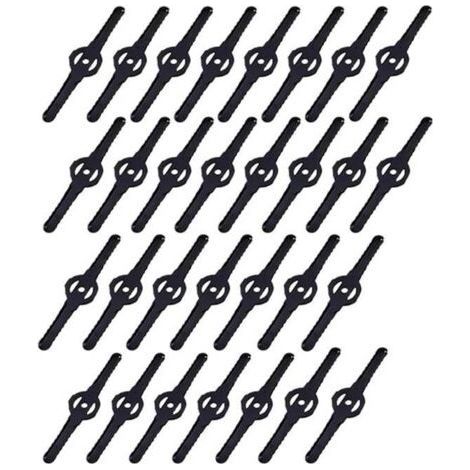 30 Schwarze Klingen Für Freischneider, Trimmerklingen, Kunststoff-trimmerklingen, Trimmerzubehör - Karteo
