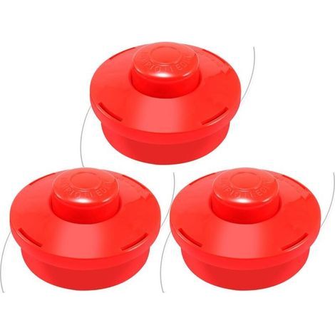 3x Universal-nylondraht-freischneiderkopf (3x Rot) - -karteo