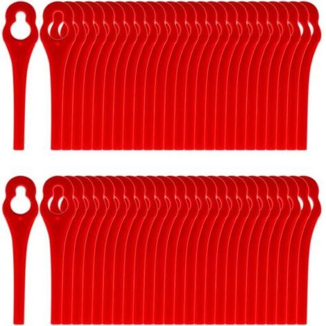 Packung Mit 100 Pa6-ersatzmessern, Kompatibel Mit Florabest Lidl Frta 20 A1, Fat 18b2, Fat 18b3 Rasentrimmern – Karteo