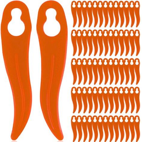 Packung Mit 120 Ersatzklingen Aus Kunststoff Für Einhell- Und Bosch-rasentrimmer – Kompatibel Mit Karteo-akku-rasentrimmern