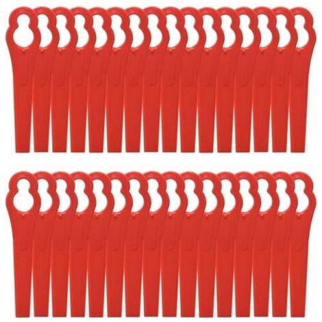 50er-packung Kunststoff-ersatzklingen Für Freischneider, Trimmer, Rasenmäher, Garten- Und Rasenpflege – Karteo