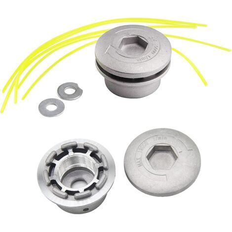 Set Mit 2 Freischneiderköpfen, Aluminium-schneidköpfe, Universelle Freischneiderköpfe Für Rasenmäherzubehör - Karteo