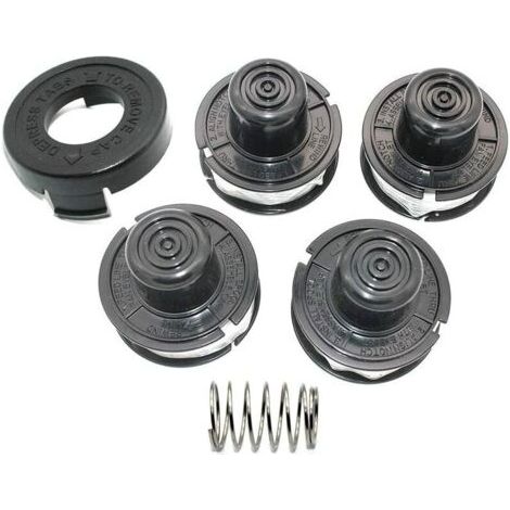 Stoßdämpfende Spule Und Faden Für Black & Decker Rasentrimmer – Kompatibel Mit Den Modellen Gl250, Gl310, Gl360 Und Glc500 – 4-teiliges Set – Rs-136-karteo