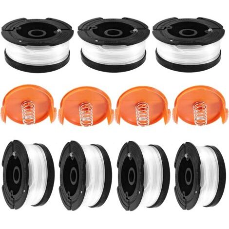 Trimmerfadenspule Für Black & Decker Trimmer, Spulen A6481 Und A6485, Kompatibel Mit Black & Decker Af-100, 7-zoll-trimmerfadenspule Mit 4 Spulenkappen Und Karteo