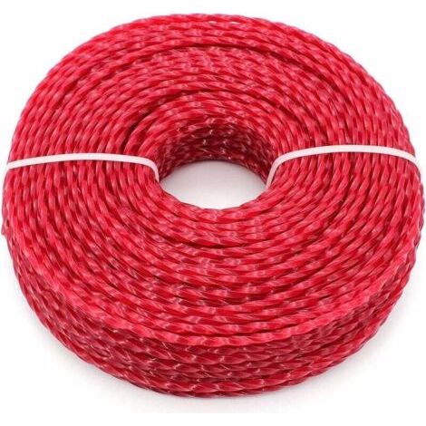 Universal-trimmerfaden, 3,0 Mm Nylon-trimmerfaden, Hochleistungs-nylon-freischneiderfaden Für Garten- Und Rasenmäher (gedreht, 3 Mm X 15 M) - Karteo