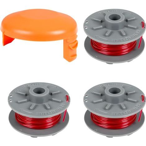 Gardena 5364-20 Ersatzspule 1,6 Mm Für Turbo Smallcut 2401 Rasentrimmer – 6,1 M Lange Schneidspule Mit Spulenschutz 5328-20 (3 Spulen + 1 Schutz) – Karteo
