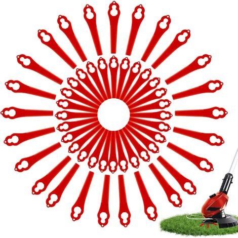Packung Mit 200 Ersatzmessern Für Einhell Ge-ct 18 Li, Gc-ct 18/24 Bg-ct Rg-ct Akku-rasentrimmer (zwei Löcher) - Parts-karteo