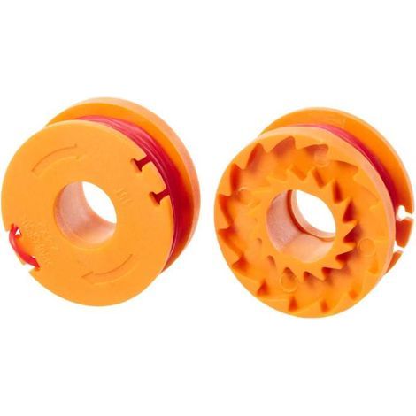 2er-pack Wa0004.1 Trimmerfadenspulen Mit Langer Lebensdauer, 3 M Durchmesser, 1,25 Mm, Kompatibel Mit Worx 20v Rasenmähern Und Trimmern, Alle Modelle Wg163e Und Wg157e. – Karteo