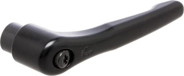 KLEMMHEBEL GR.3 M10, ZINK SCHWARZ RAL9005 SEIDENMATT, KOMP:STAHL BRÜNIERT