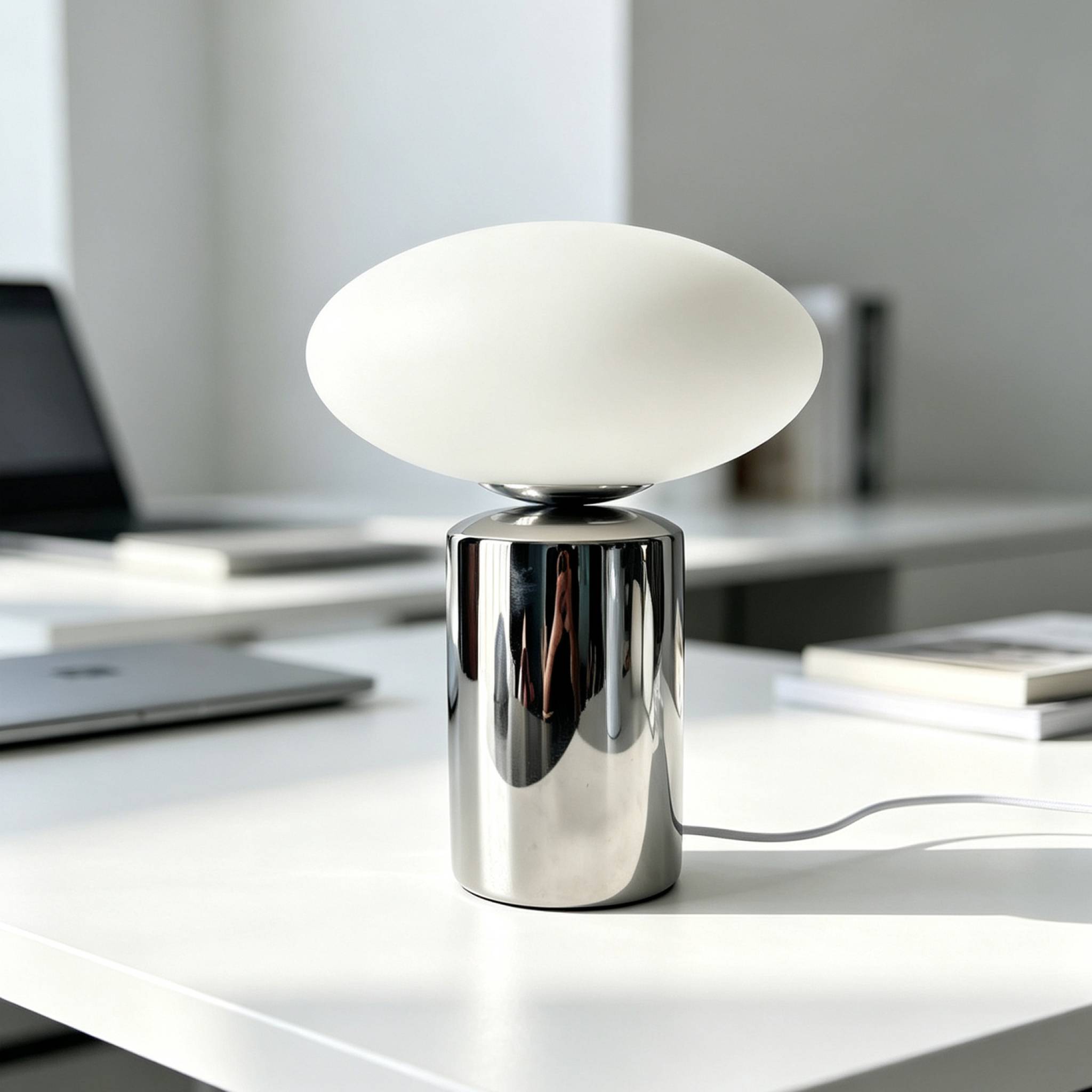 Sweeek - Tischlampe Für Indoor Aus Keramik Und Glas Ø25,5cm