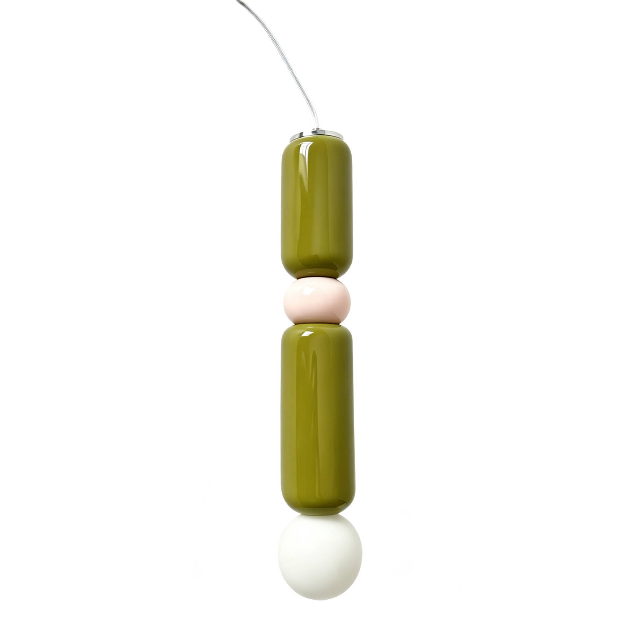 Sweeek - Pendelleuchte Aus Keramik Und Glas Ø8cm