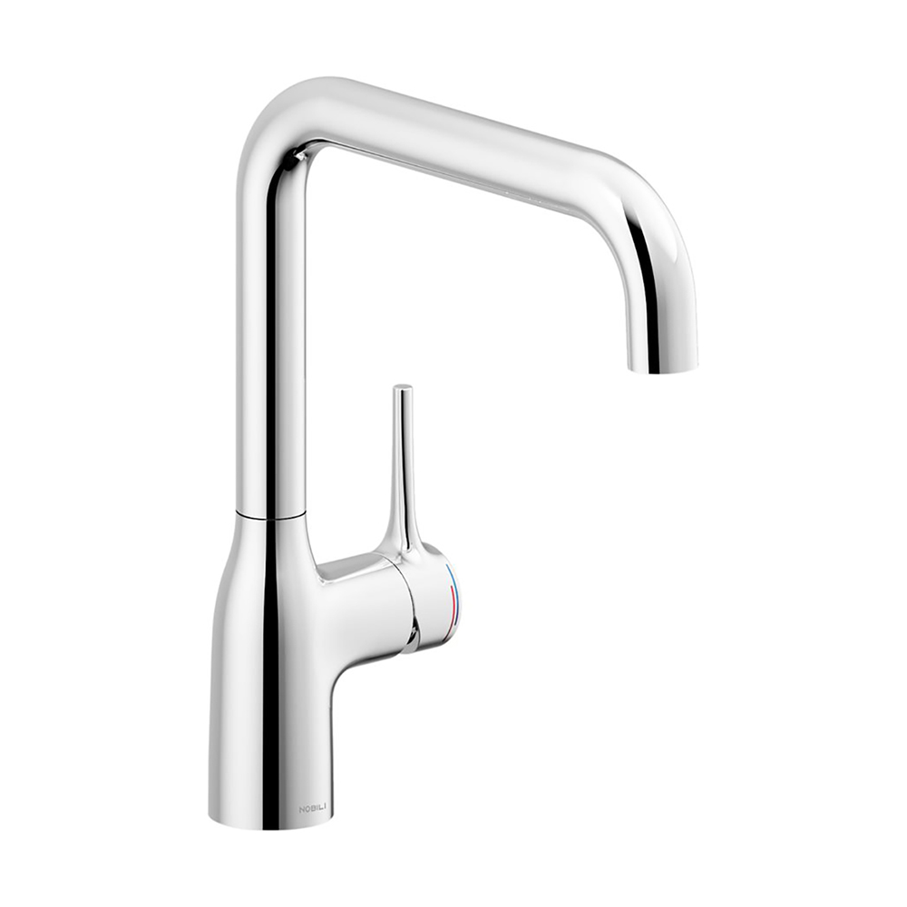 Systemceram Küchenarmatur Mania Edelstahlfinish Hochdruck