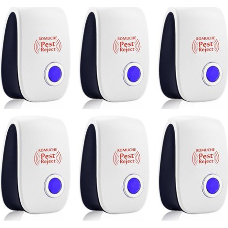 Ultraschall-mäuse- Und Rattenabwehr, 6er-pack – Ultraschall-mückenabwehr – Ultraschall-mückenabwehr – Ultraschall-mäuseabwehr – Ameisenabwehr – Mäuseabwehr – Spinnenabwehr – Ultraschall-rattenabwehr