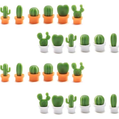 24 Kaktusmagnete, Niedliche Sukkulenten-magnete Für Zuhause, Büroschränke, Whiteboards Und Fotos