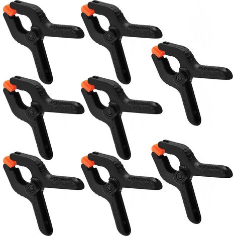 Stück 5 Cm Lange Federklemmen, Schwarze Nylon-kunststoff-federklemmen, Für Diy-projekte Und Fotostudios
