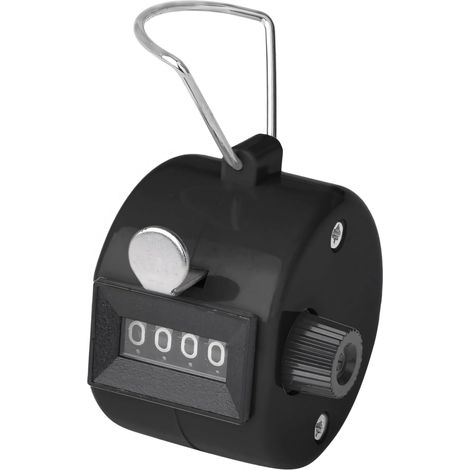Manueller Zähler, Schwarz, 5,55 × 5 × 4,3 Cm, 1 X 4-stelliger Abs-zähler Für Sportveranstaltungen.